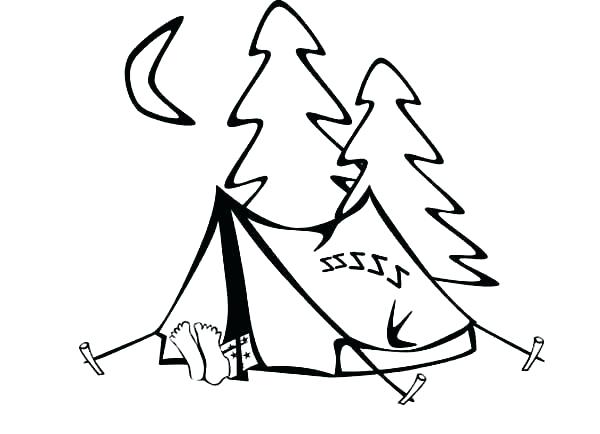 600x434 Camping Coloring Sheets Free Camping Coloring Pages Camping