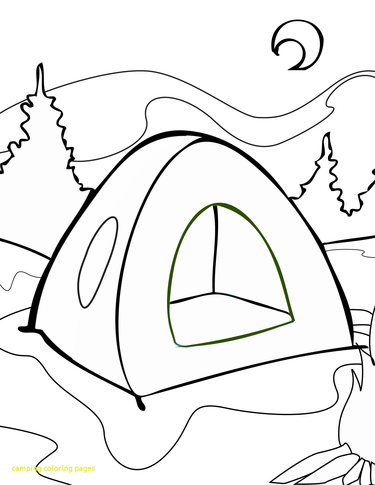 1275x1650 Camping In Summer Coloring Page For Kids Seasons Pages Free