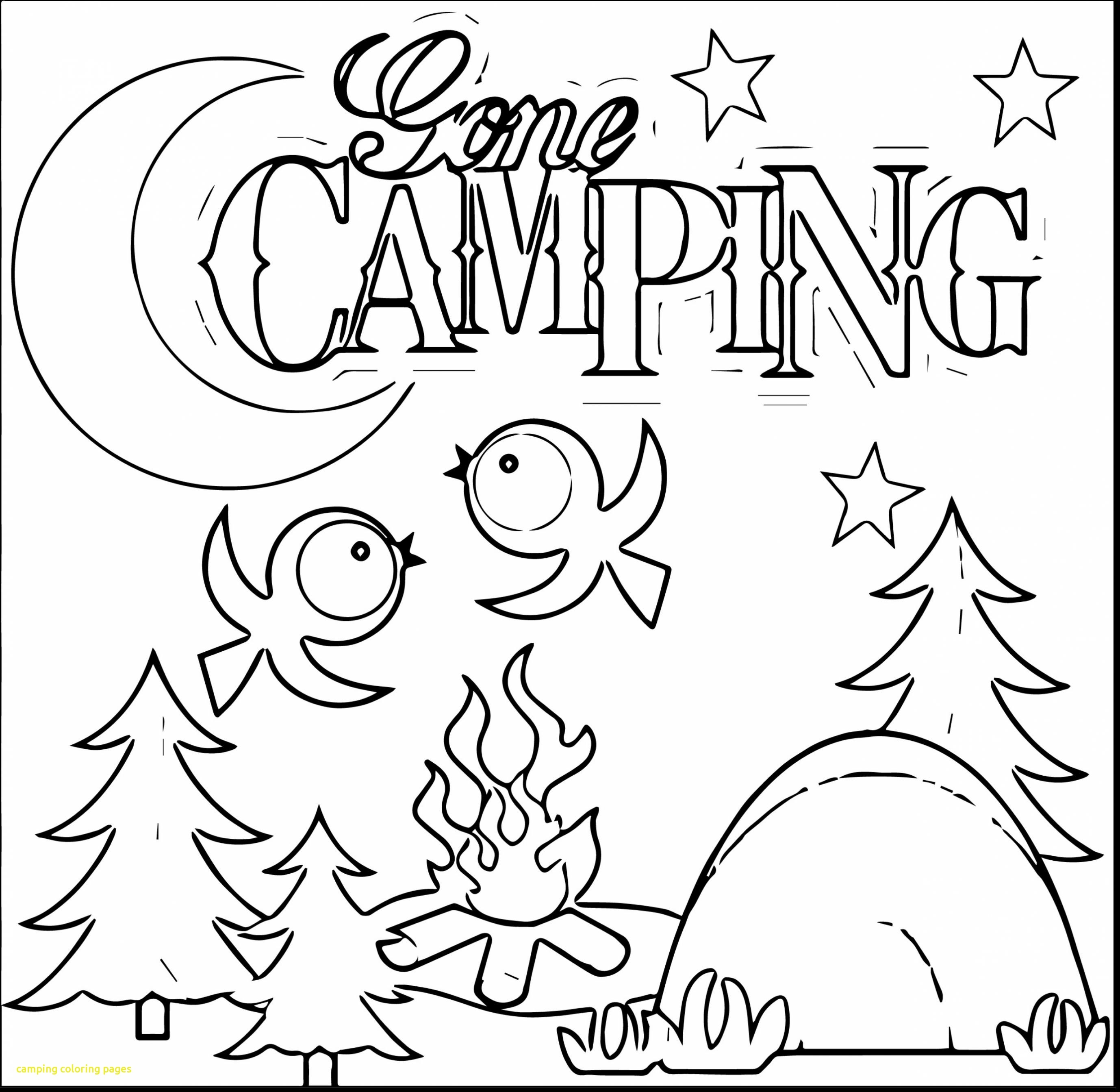 2756x2686 Girl Camping Coloring Pages To Print Free Coloring Sheets