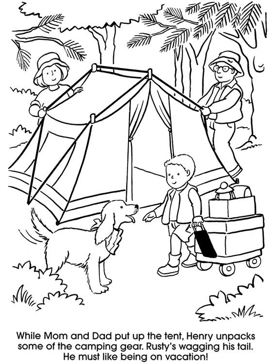 575x750 Camping Themed Coloring Pages Camping Coloring Pages