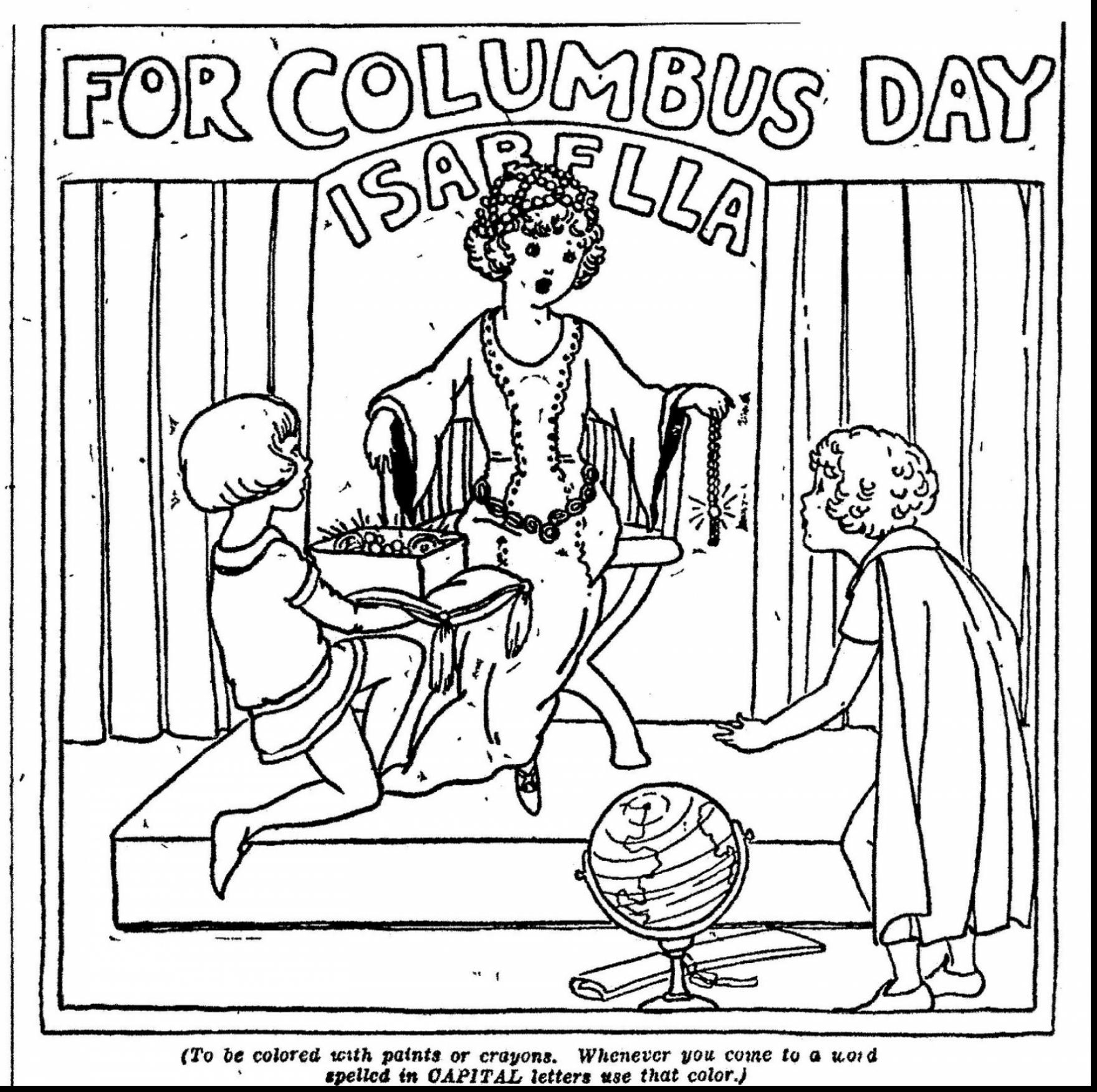 1760x1752 Christopher Columbus Coloring Pages Free Free
