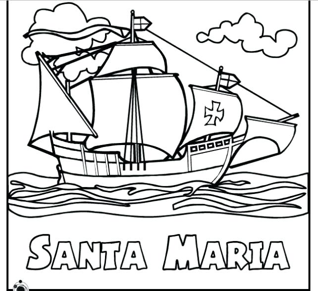 642x588 Free Coloring Pages Christopher Columbus Optimalmining Club