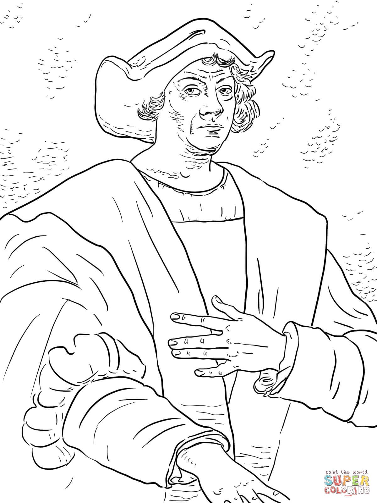 1200x1600 Columbus Coloring Pages