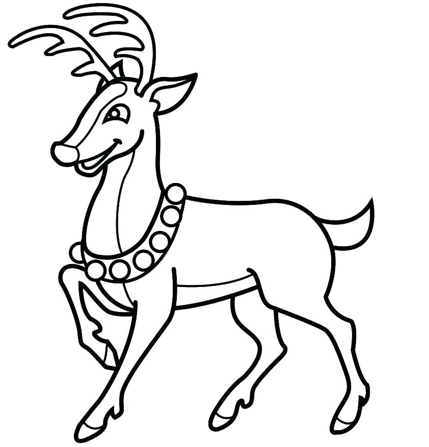 842x877 Free Reindeer Coloring Pages Awesome Free Reindeer Coloring Pages