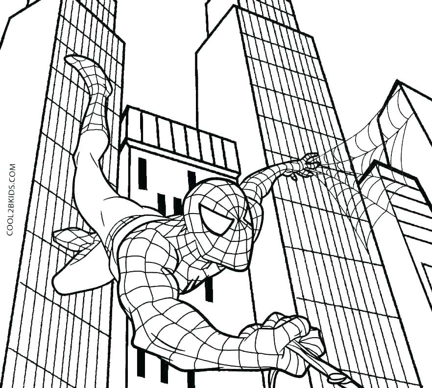 882x794 Spider Man Color Pages Best Free Coloring Pages Of Book Amazing
