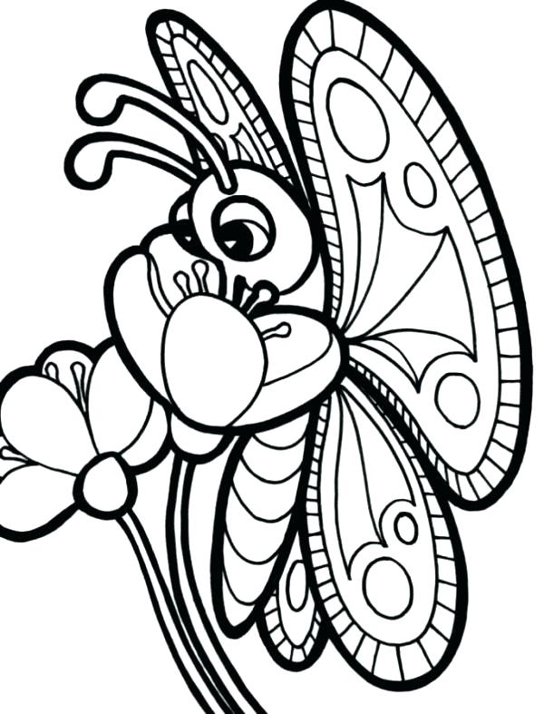600x787 Printable Coloring Pages Of Butterflies Free Coloring Pages