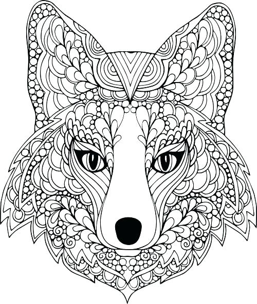 500x593 Coloring Pages Animals Free Coloring Pages Animals For Adults