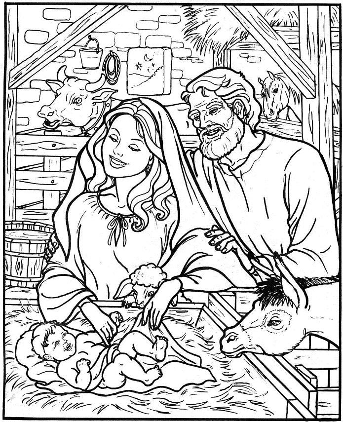 695x855 Nativity Coloring Pages Homeschool Ideas Bible Stories