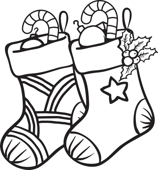 650x700 Free Coloring Pages Of Christmas Stockings Pre K Christmas