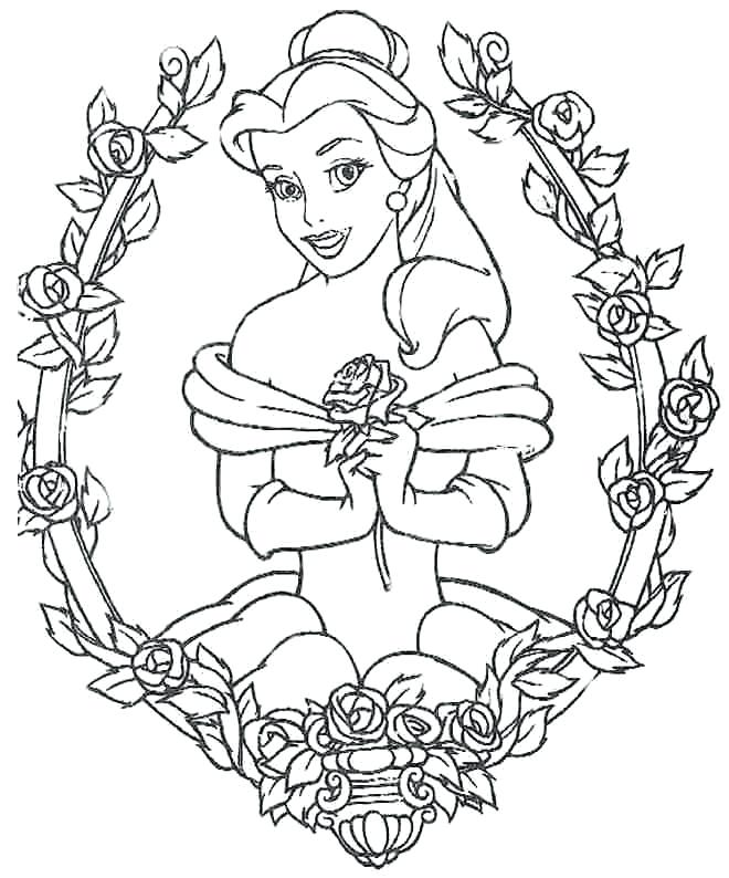 660x794 Girls Colouring Book Belle Princess Coloring Pages Colouring