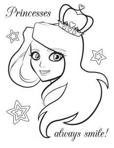 232x300 Free Coloring Pages Of Princess To Print For Girls