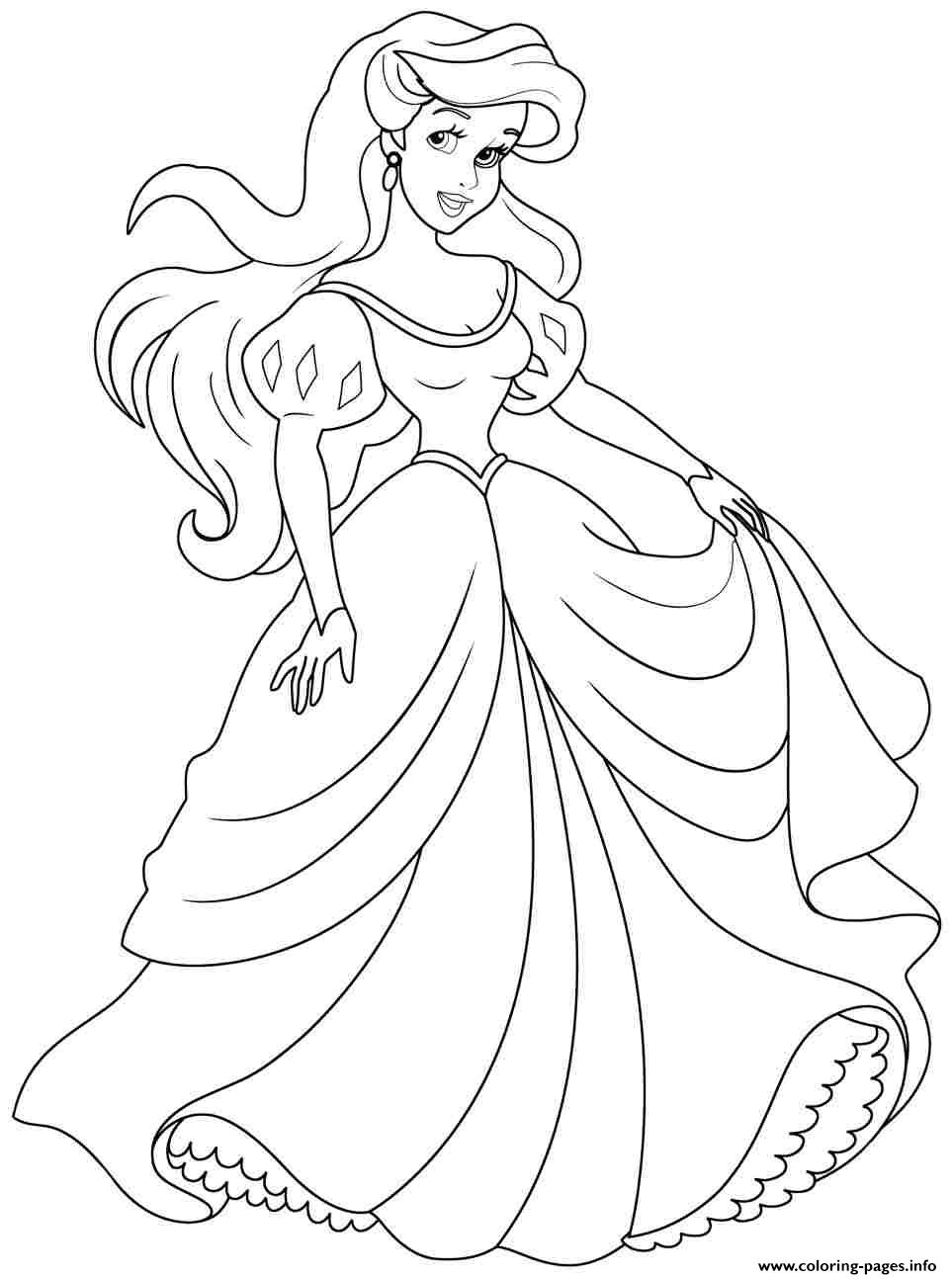 963x1294 Princess Ariel Human Coloring Pages Free Coloring Sheets