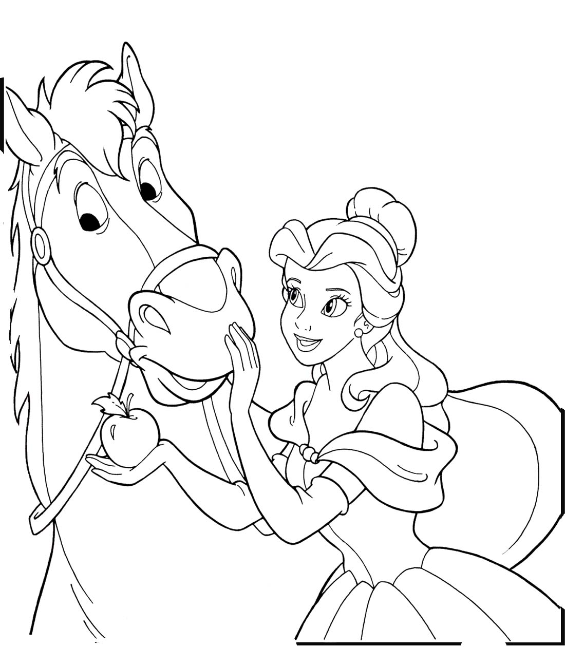 1100x1260 Princess Horse Coloring Pages Free Coloring Sheets