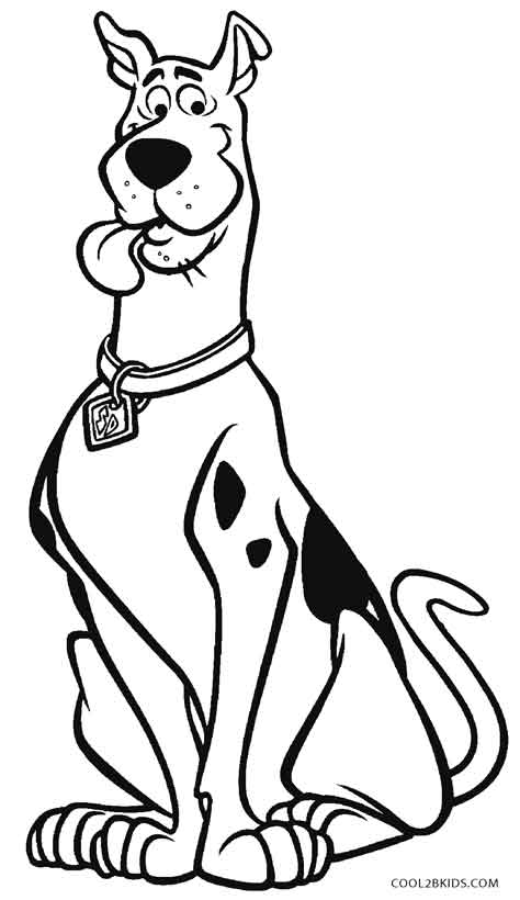 474x820 Printable Scooby Doo Coloring Pages For Kids