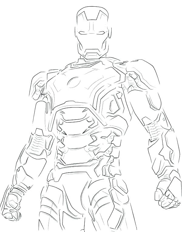 600x766 Printable Coloring Pages Medium Size Of Awesome Iron Man Free