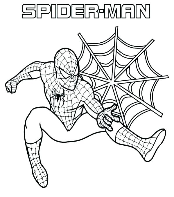 599x679 Spiderman Coloring Pages Free Also Coloring Books Coloring Book