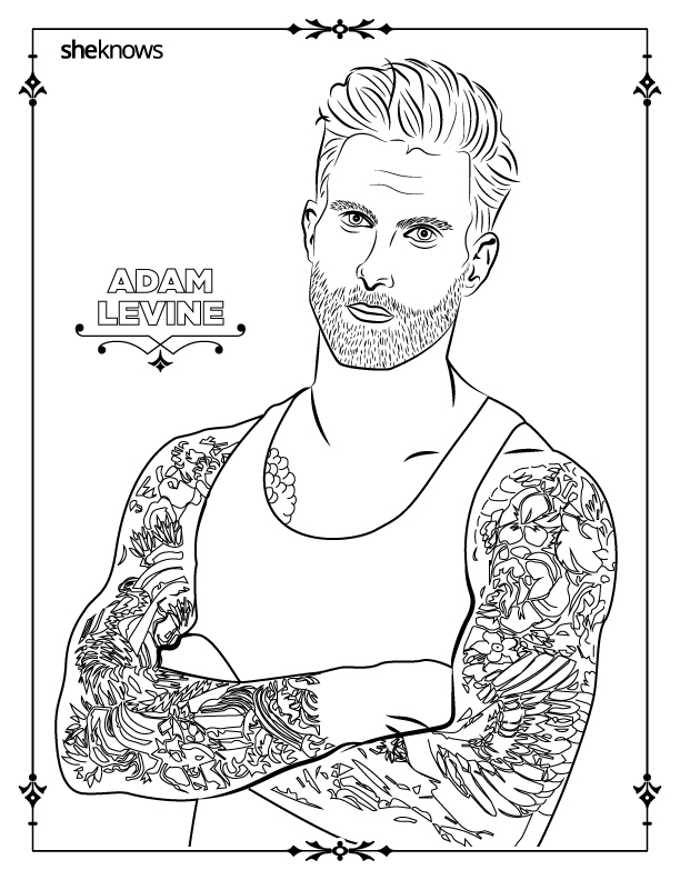 612x792 Adult Male Coloring Pages