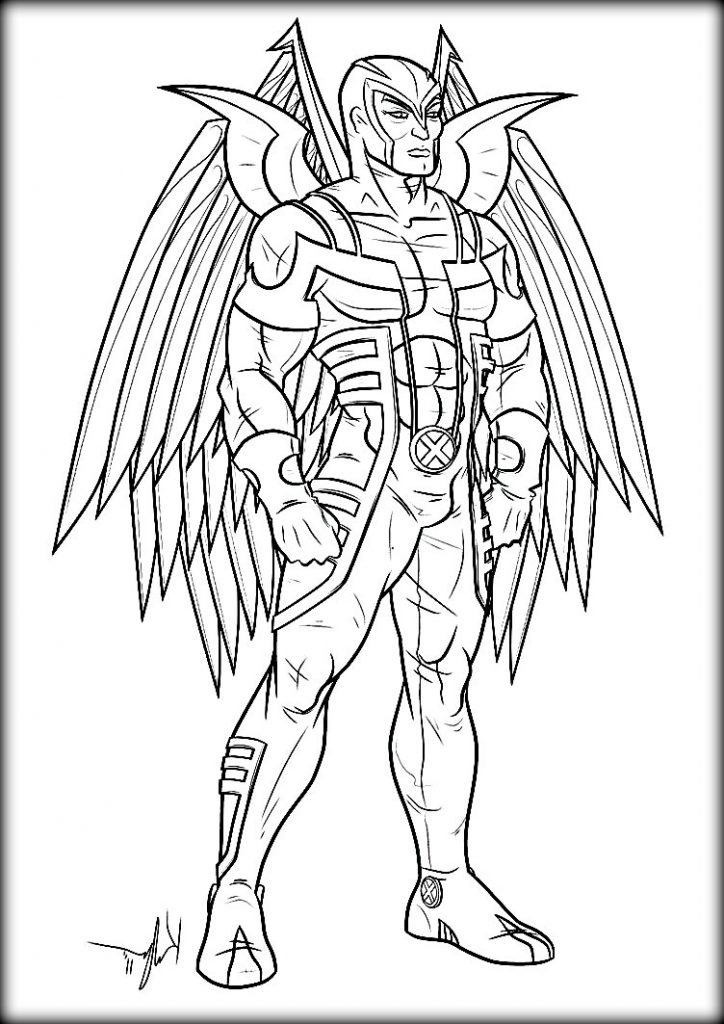 724x1024 X Men Coloring Pages