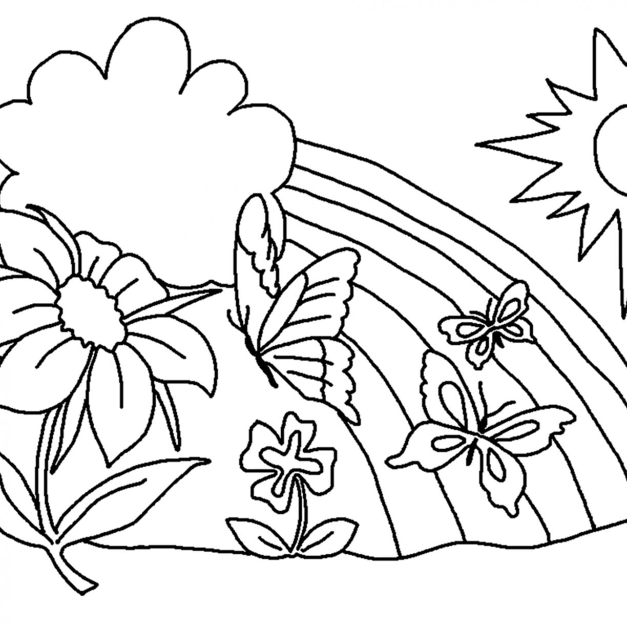 1224x1224 Free Printable Preschool Coloring Pages Things That Are For Kids