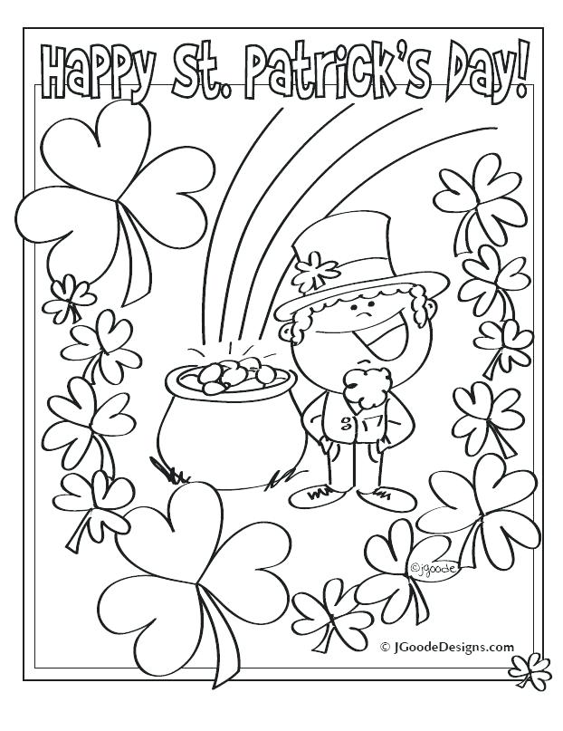 622x807 Exquisite Design St Patrick's Day Coloring Pages Free Printable