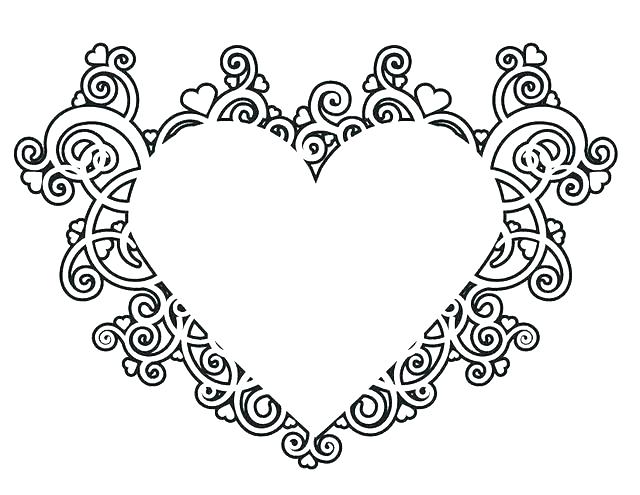 640x495 Free Coloring Pages Of Hearts Color Pages Of Hearts Coloring Page