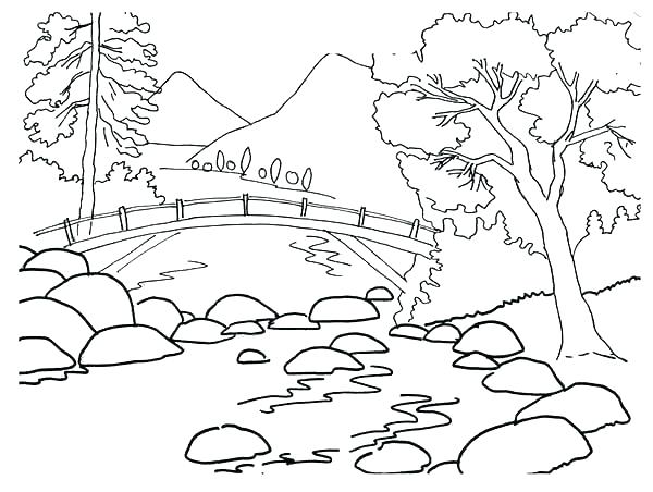 600x452 Coloring Pages Mountains Coloring Pages Of Mountains Mountains