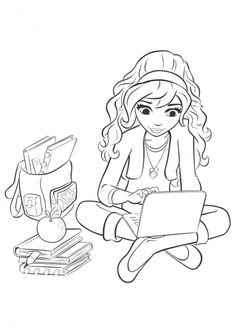 236x333 Coloring Page Coloring Sheets Lego, Lego Friends