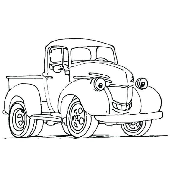 576x576 Coloring Pages Of Cars And Trucks Old Truck Coloring Pages Cars