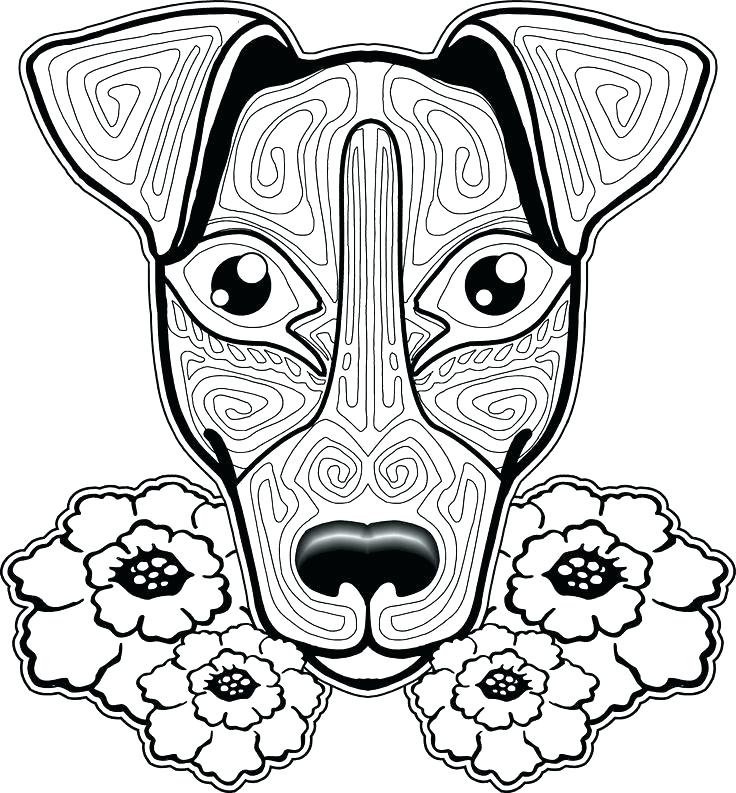 736x793 Free Coloring Pages Of Dogs To Print And Cats Together Dog