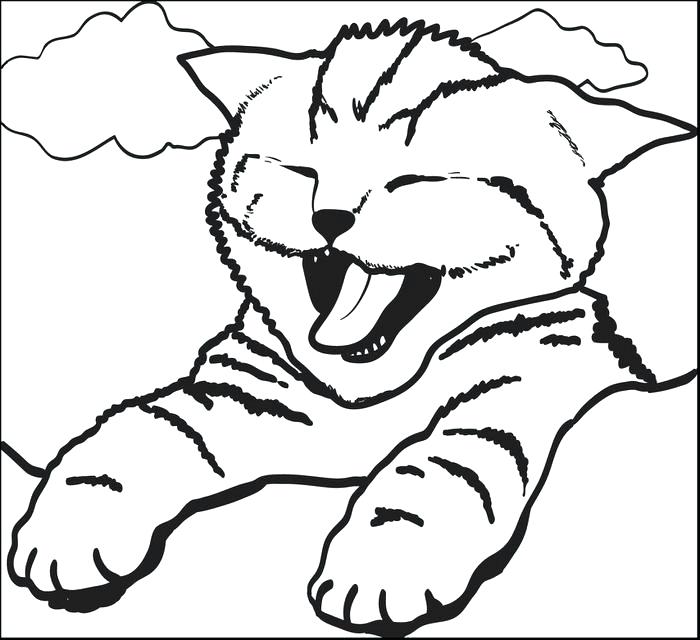 700x640 Cat Coloring Pages For Printable Cat Coloring Pages Coloring Pages