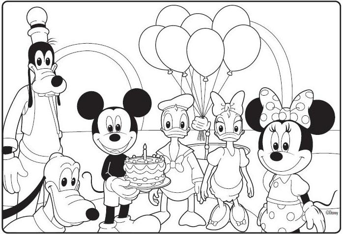 698x477 Mickey Mouse Clubhouse Coloring Pages Free On Sailor Mickey Mouse
