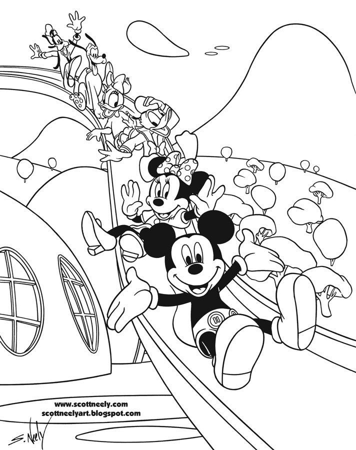 712x900 Mickey Mouse Clubhouse Free Coloring Pages