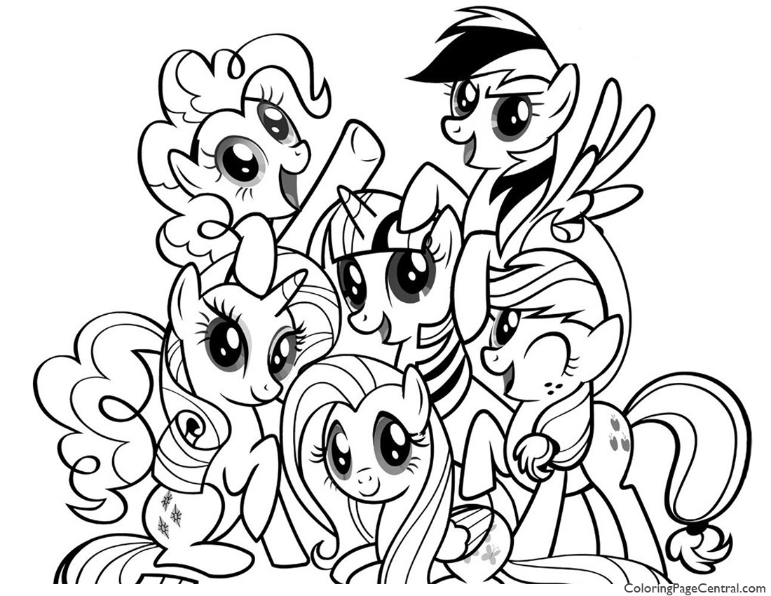1100x850 My Little Pony Friendship Is Magic Coloring Page Coloring