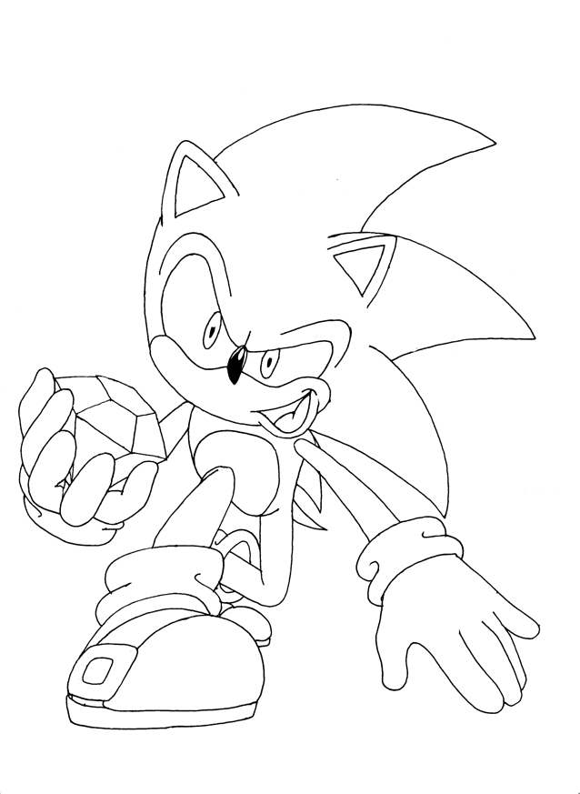 638x873 Free Printable Sonic The Hedgehog Coloring Pages For Kids