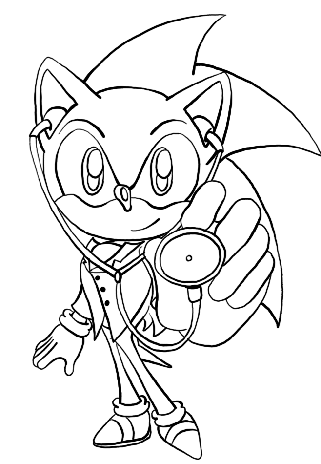 658x950 Free Printable Sonic The Hedgehog Coloring Pages For Kids