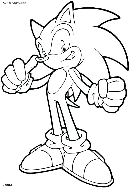 570x789 Metal Sonic Coloring Pages Free Printable Sonic The Hedgehog