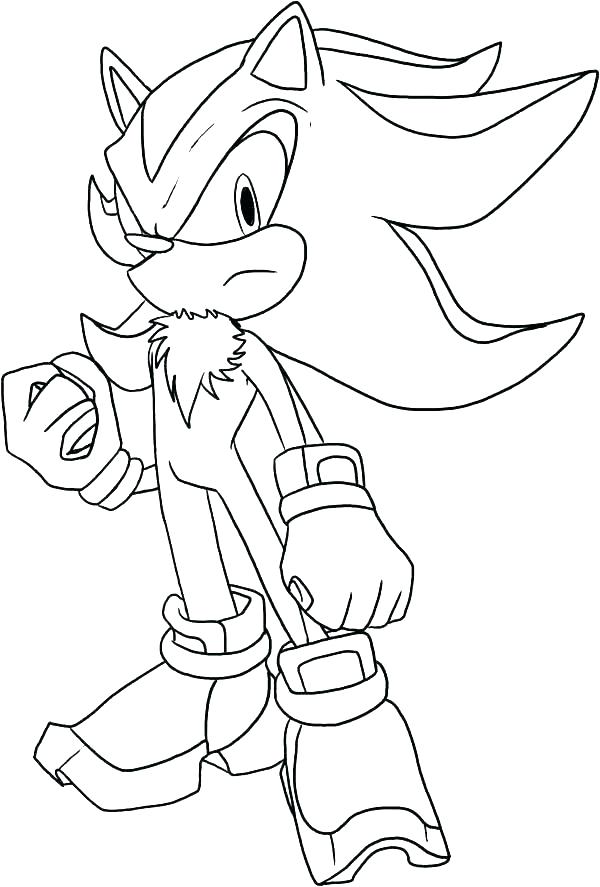600x887 Sonic Hedgehog Coloring Pages Printable The Color To Epic Free