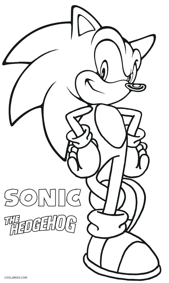 538x900 Coloring Pages Of Sonic The Hedgehog Copy Printable For Kids Free