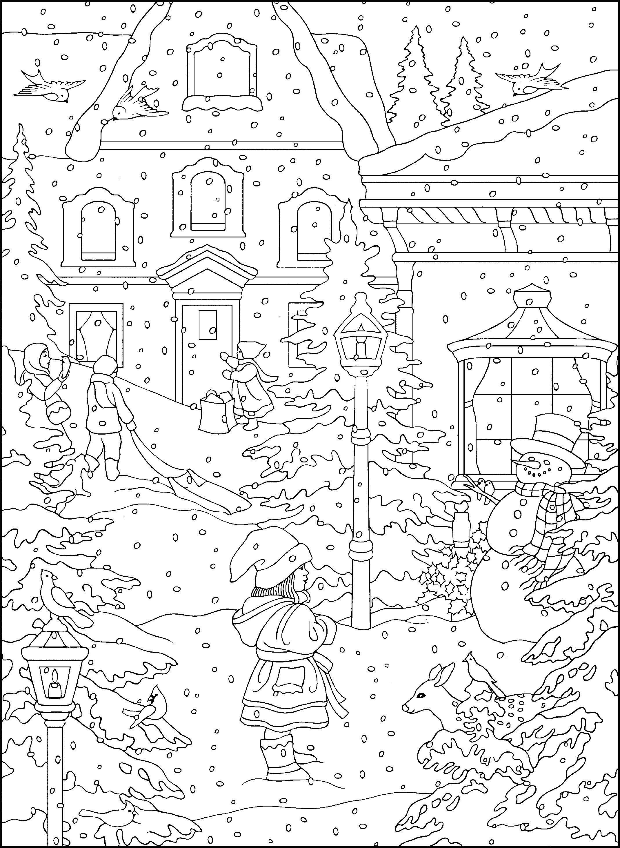 2139x2925 Holiday Coloring Pages Page Image