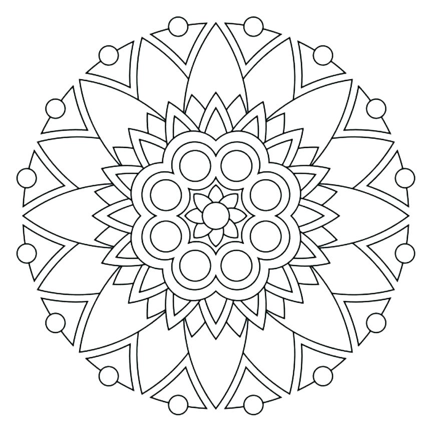 863x863 Coloring Pages For Adults Flowers Coloring Pages Of Mandalas Free