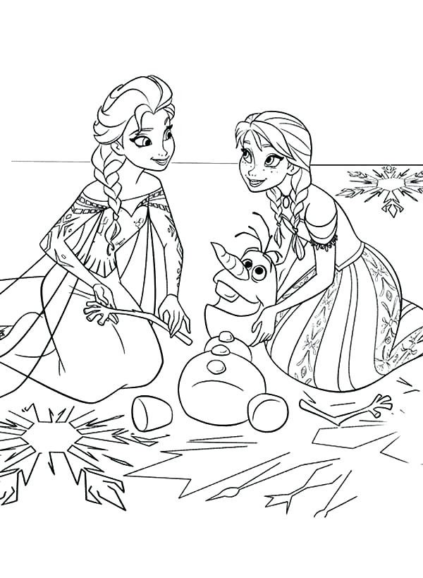 600x819 Crafty Design Ideas Elsa And Anna Coloring Pages Printable Frozen