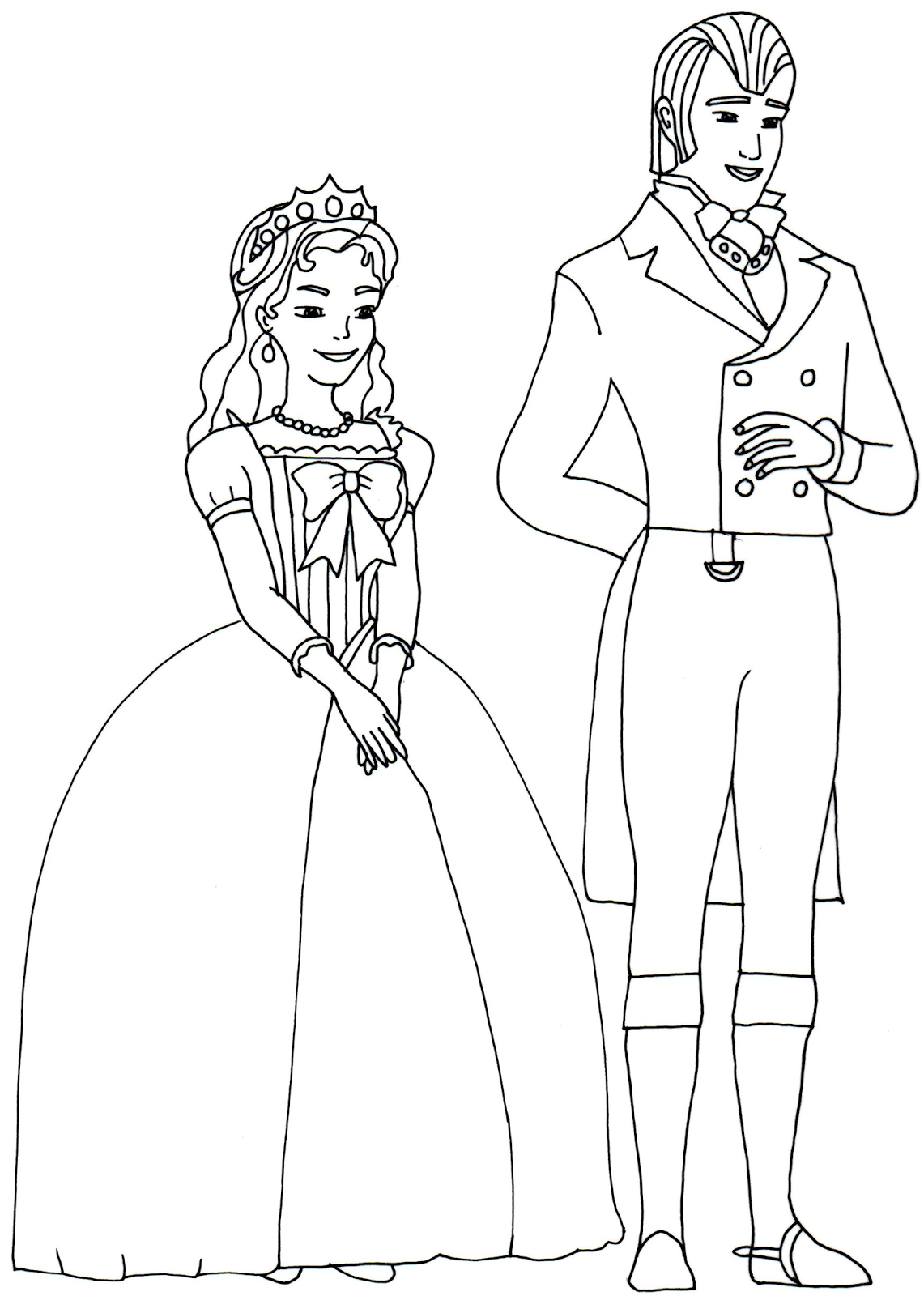 1141x1600 King And Queen Sofia The First Coloring Page Coloring For Kids