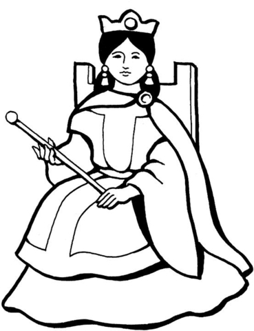369x480 Queen Coloring Page Queen Coloring Page Free Printable Coloring