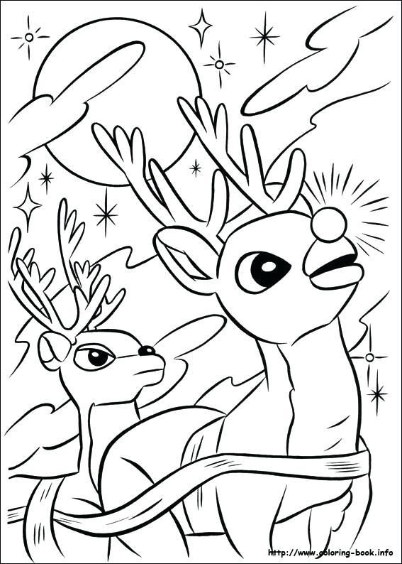 567x794 Free Reindeer Coloring Pages Free Reindeer Coloring Pages Reindeer
