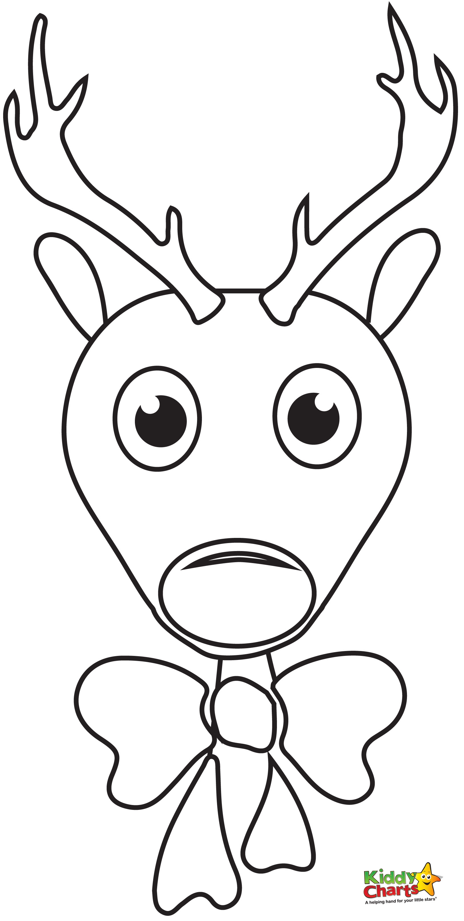 1627x3224 Reindeer Face Coloring Pages Free Coloring For Kids