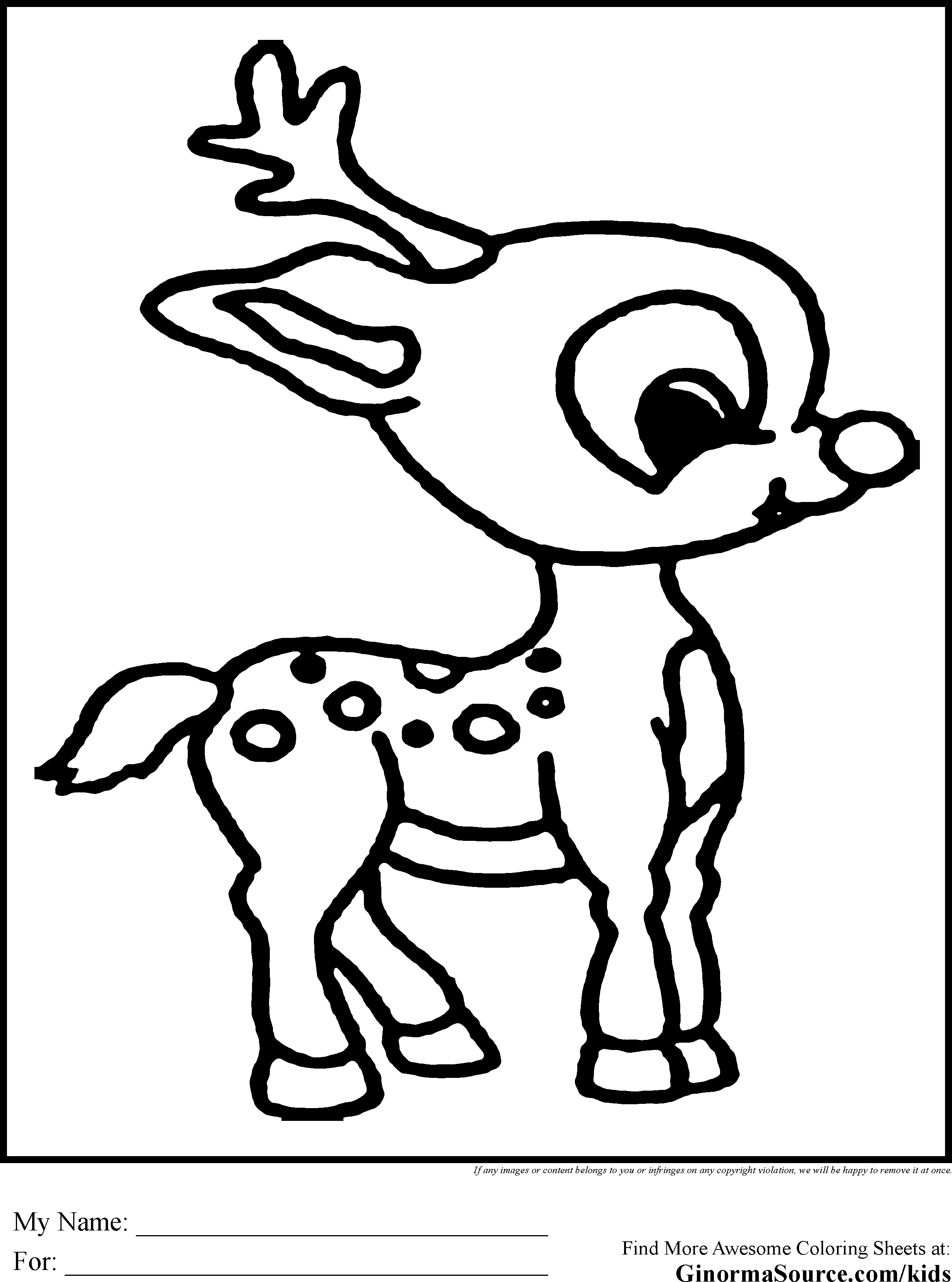 2459x3310 Rudolph The Red Nosed Reindeer Coloring Pages Abominable Snowman