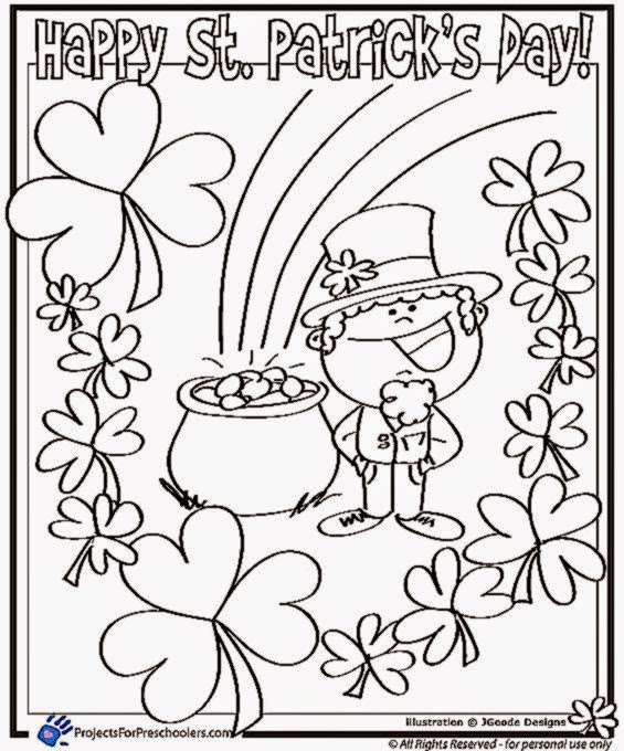 565x680 St Patricks Day Coloring Sheets