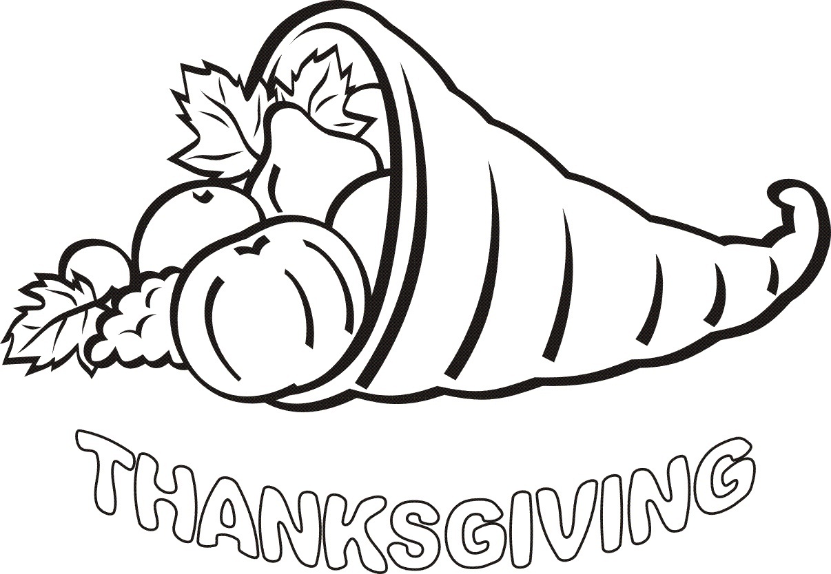 1206x834 Free Printable Thanksgiving Coloring Pages
