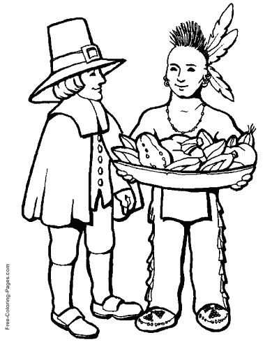 400x490 Thanksgiving Coloring Pages, Sheets And Pictures