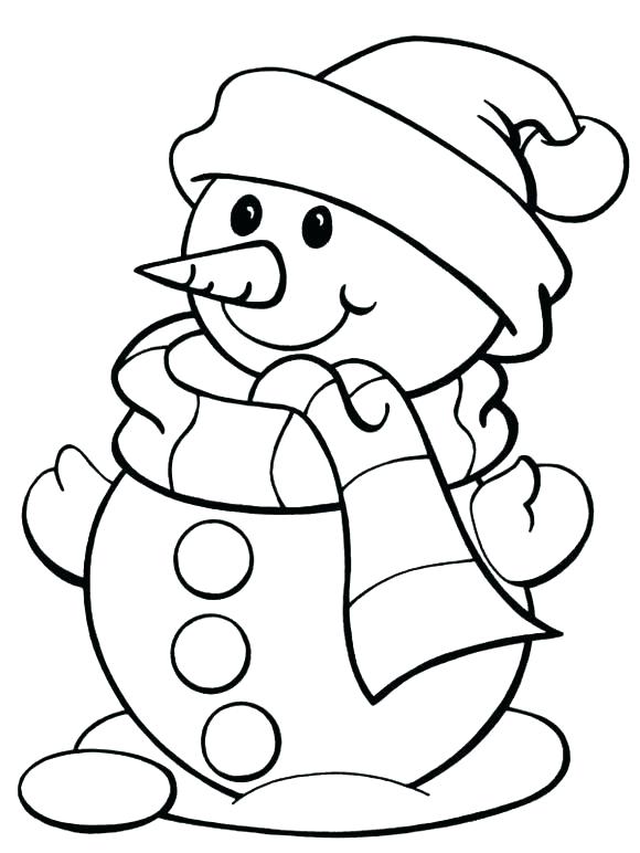580x772 Winter Pictures To Color Free Coloring